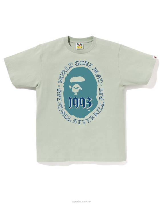 A Bathing Ape Mænd hoved 1993 t-shirt HH6J53 lyseblå