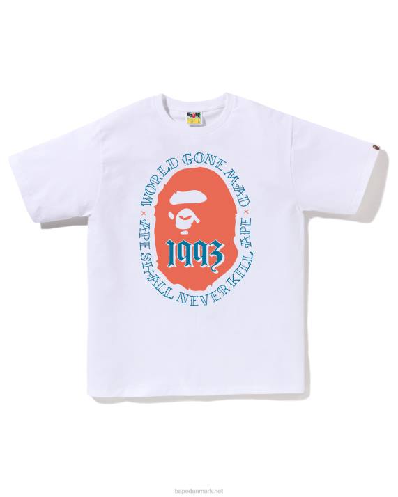 A Bathing Ape Mænd hoved 1993 t-shirt HH6J55 hvid