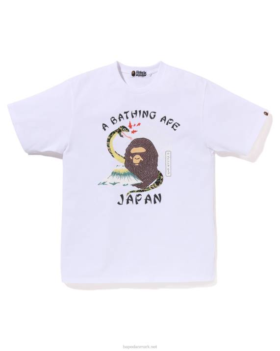 A Bathing Ape Mænd japansk kultur t-shirt HH6J115 hvid
