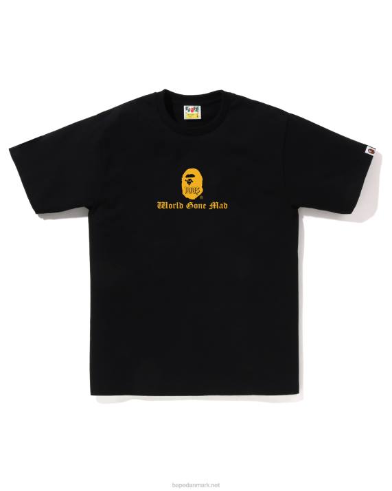 A Bathing Ape Mænd logo t-shirt HH6J36 sort