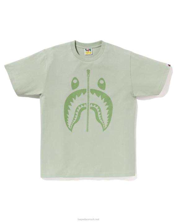 A Bathing Ape Mænd pigment haj t-shirt HH6J281 lysegrøn