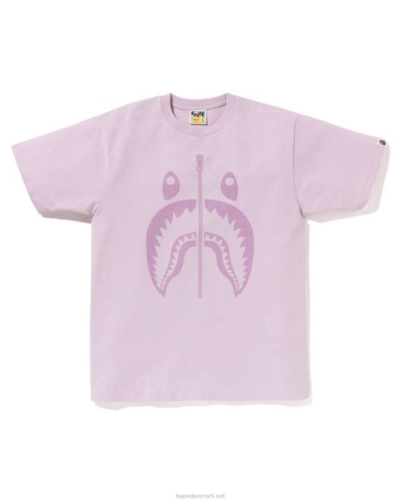 A Bathing Ape Mænd pigment haj t-shirt HH6J282 røget drue