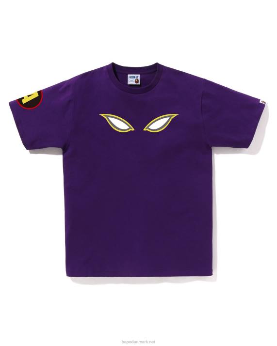 A Bathing Ape Mænd skygge t-shirt HH6J173 lilla