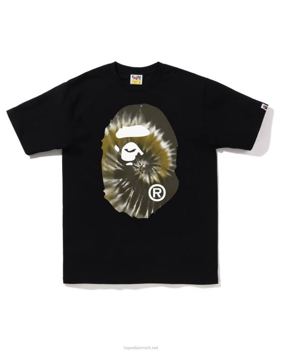 A Bathing Ape Mænd tie-dye big head tee HH6J381 sort