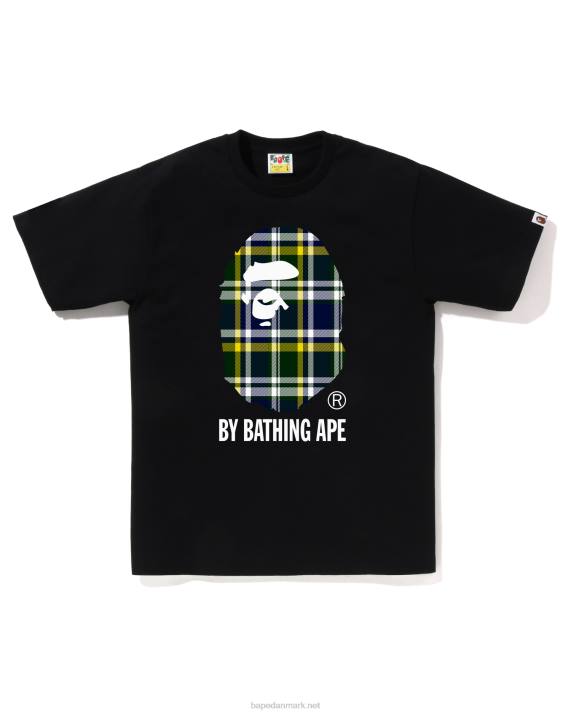 A Bathing Ape Mænd tjek t-shirt HH6J143 sort
