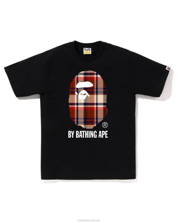 A Bathing Ape Mænd tjek t-shirt HH6J144 sort