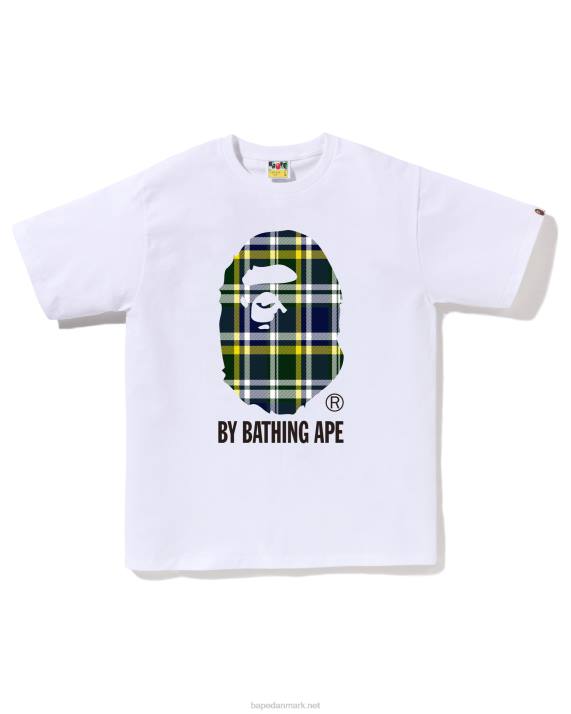 A Bathing Ape Mænd tjek t-shirt HH6J145 hvid