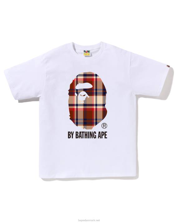 A Bathing Ape Mænd tjek t-shirt HH6J146 hvid