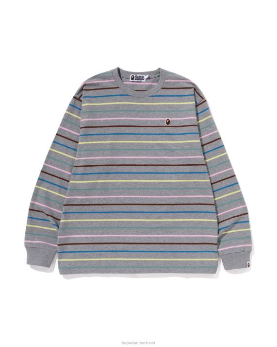 A Bathing Ape Mænd bøjle afslappet pasform t-shirt HH6J289 grå