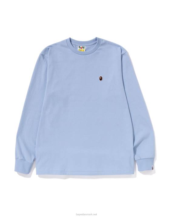 A Bathing Ape Mænd hoved et point tee HH6J338 lyseblå