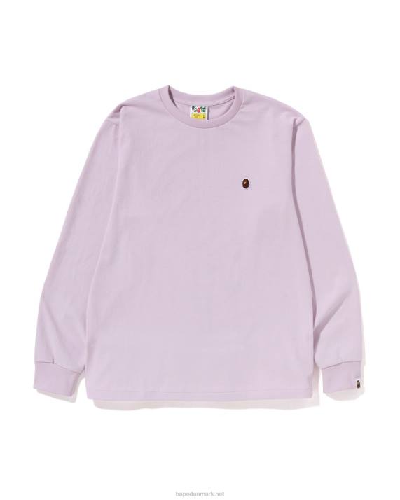 A Bathing Ape Mænd hoved et point tee HH6J340 lilla