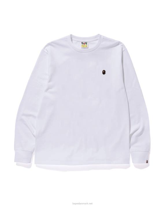A Bathing Ape Mænd hoved et point tee HH6J341 hvid