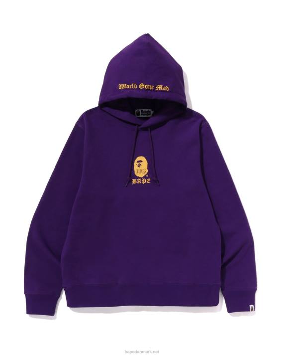 A Bathing Ape Mænd pullover hættetrøje HH6J279 lilla