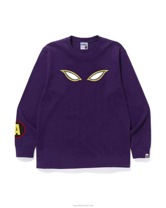 A Bathing Ape Mænd skygge t-shirt HH6J109 lilla