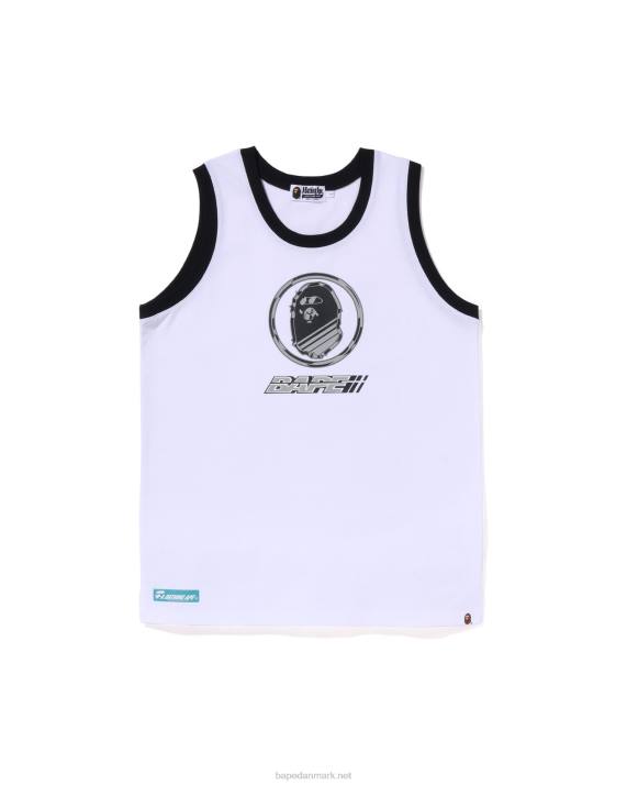 A Bathing Ape Mænd grafisk tanktop HH6J10 hvid