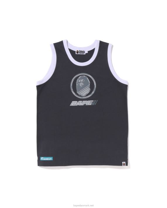 A Bathing Ape Mænd grafisk tanktop HH6J9 mørkegrå