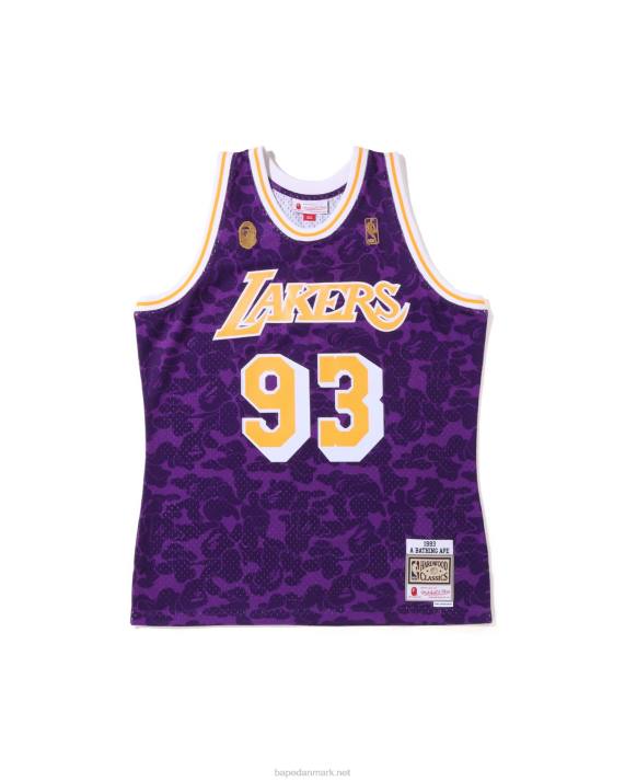 A Bathing Ape Mænd x m&n los angeles lakers jersey tanktop HH6J368 lilla
