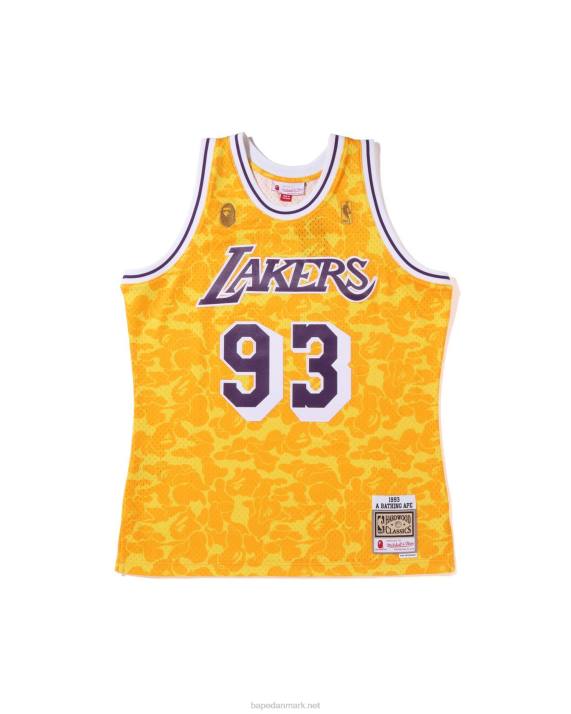 A Bathing Ape Mænd x m&n los angeles lakers jersey tanktop HH6J369 gul